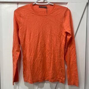 Alashan Womens Sweater XS NWT $78 Crewneck Cotton Cashmere Knit